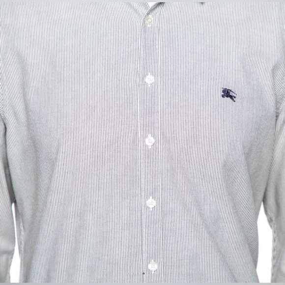 *Authentic* Men’s Burberry Brit Casual Pinstripe Shirt Sz XXL - Picture 4 of 14